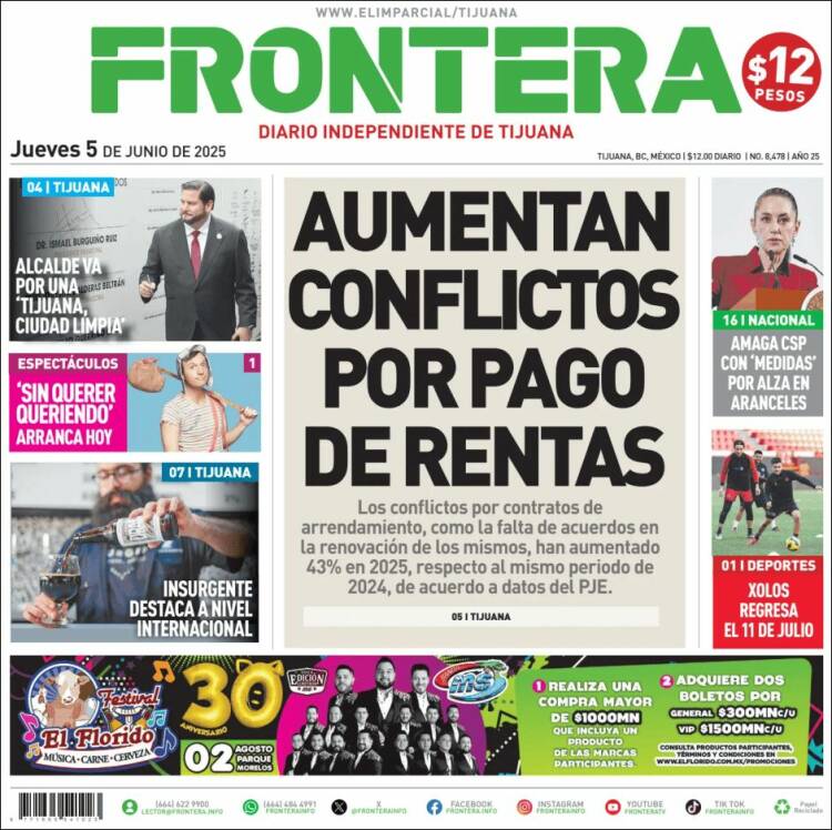 Portada de Frontera (Mexico)