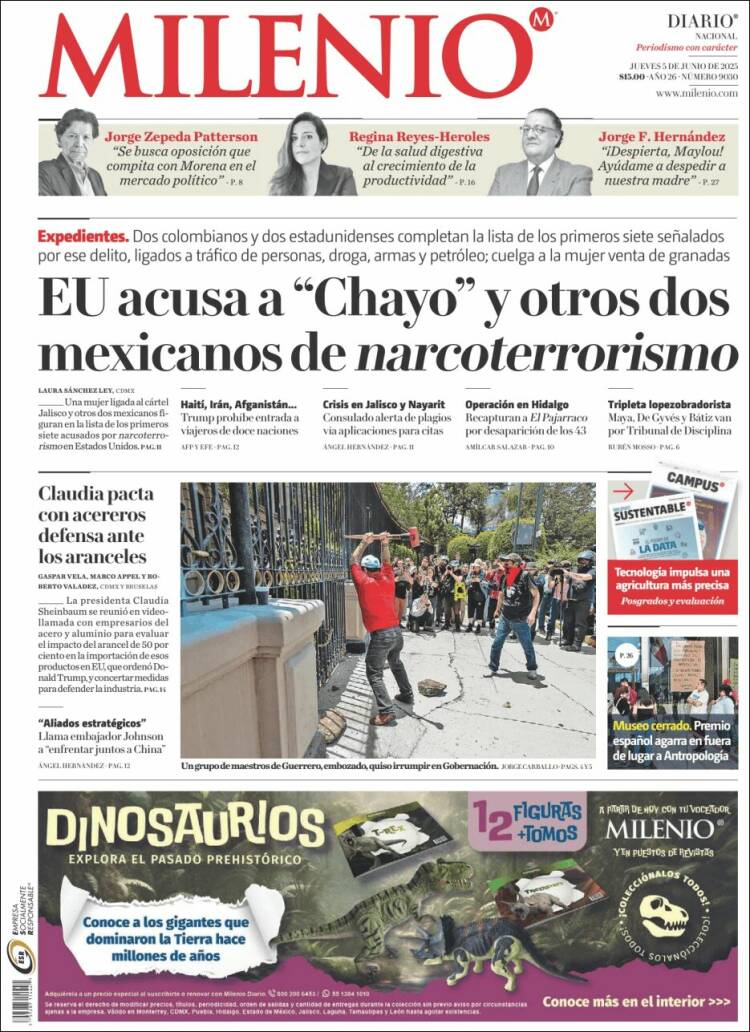 Portada de Milenio (Mexico)