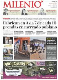 Portada de Milenio de Puebla (Mexico)