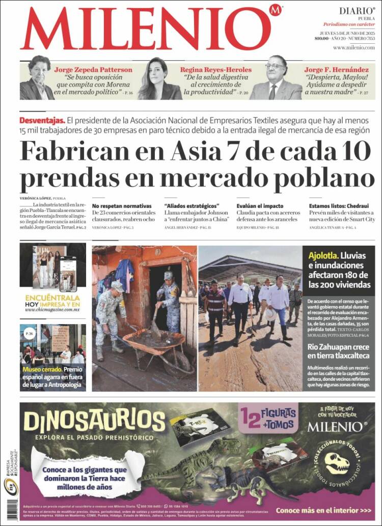 Portada de Milenio de Puebla (Mexique)