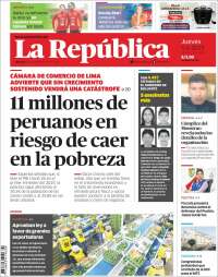 Portada de La Republica (Perú)