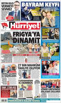 Portada de Hürriyet (Turquie)