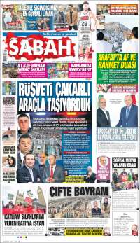Portada de Sabah (Turquie)