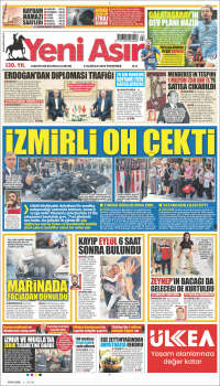 Portada de Yeni Asır (Turquía)