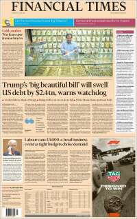 Portada de Financial Times (United Kingdom)