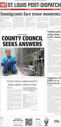Portada de St. Louis Post-Dispatch (USA)