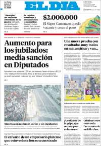 Portada de El Día de la Plata (Argentina)