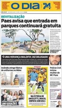 Portada de O Dia (Brasil)