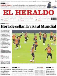 Portada de El Heraldo (Colombia)