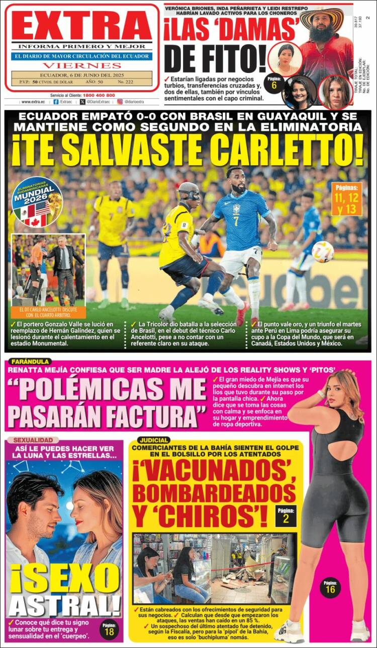 Portada de Expreso (Ecuador)