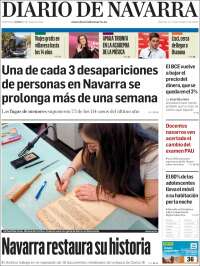Portada de Diario de Navarra (Spain)