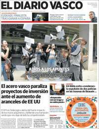 Portada de Diario Vasco (España)