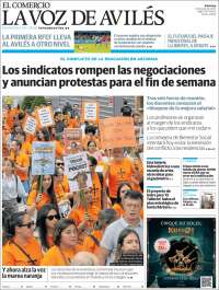 Portada de El Comercio - Avilés (Spain)