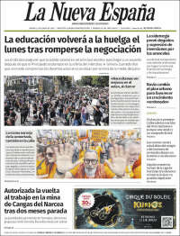 Portada de La Nueva España (Spain)