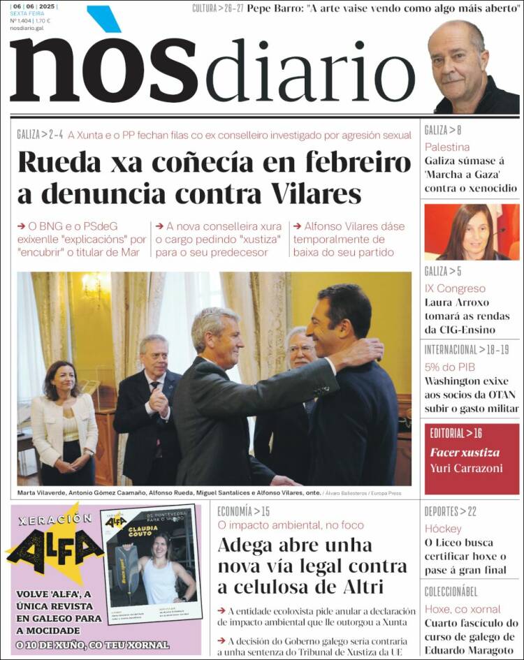 Portada de Nòs Diario (Espagne)