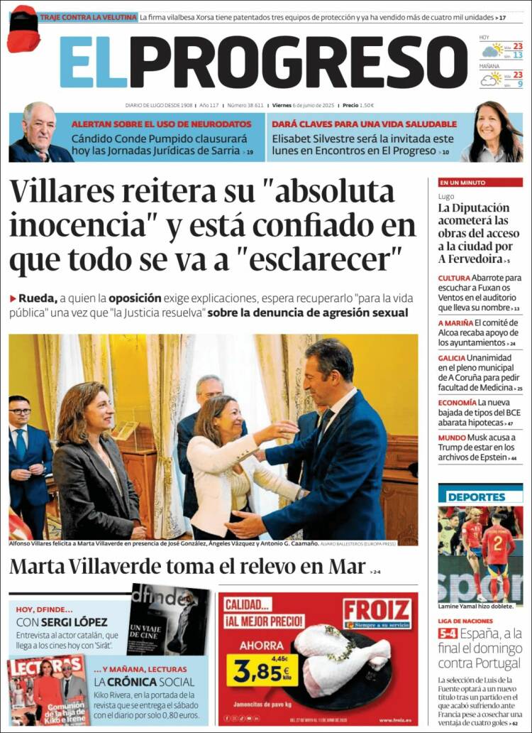 Portada de El Progreso (Spain)
