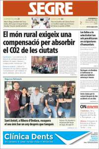 Portada de Segre (Spain)