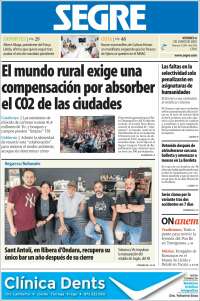 Portada de Segre  (Spain)