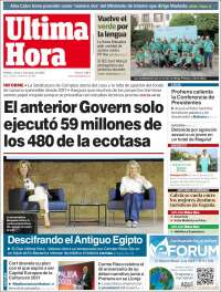 Portada de Última Hora (España)