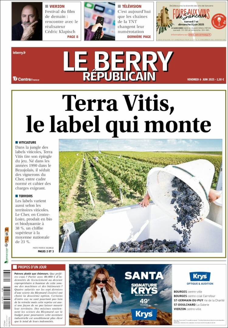 Portada de Berry Republicain (France)