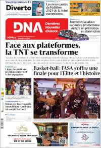 Portada de Les Dernières Nouvelles d'Alsace (Francia)