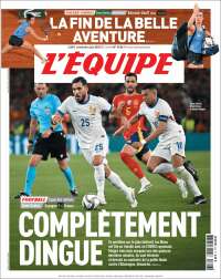 Portada de L'Equipe (Francia)
