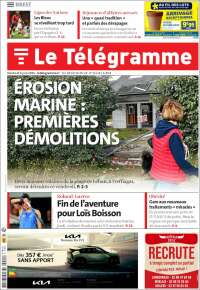 Portada de Télégramme (Francia)