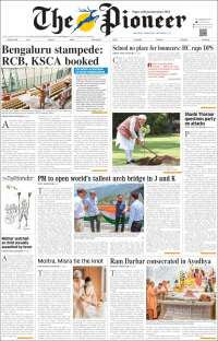 Portada de The Pioneer (India)
