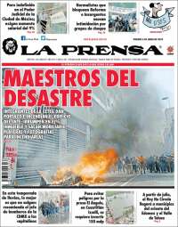 Portada de La Prensa (Mexico)