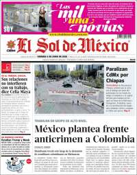 Portada de El Sol de México (Mexico)