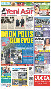 Portada de Yeni Asır (Turquía)