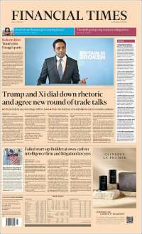 Portada de Financial Times (Reino Unido)