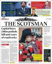 Portada de The Scotsman (Reino Unido)