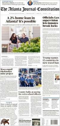 Portada de The Atlanta Journal-Constitution (États-Unis)