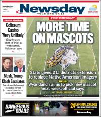 Portada de Newsday (USA)