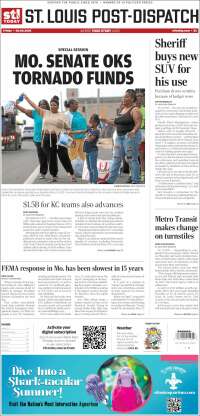 Portada de St. Louis Post-Dispatch (USA)