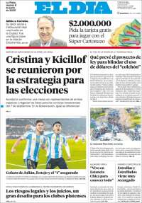 Portada de El Día de la Plata (Argentina)