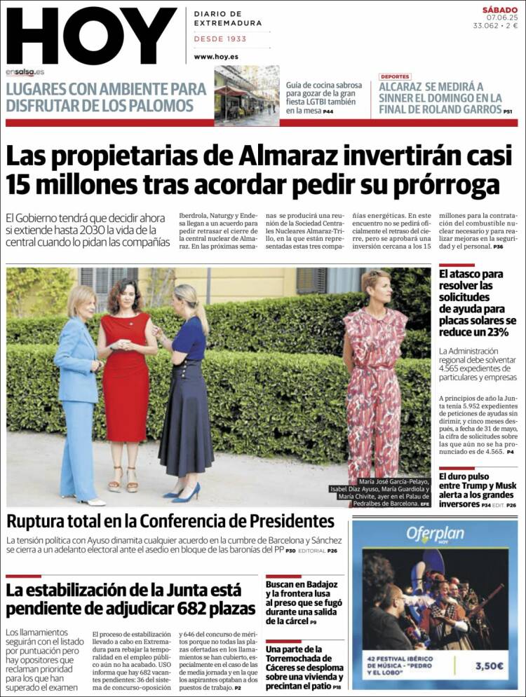 Portada de Hoy - Badajoz (España)