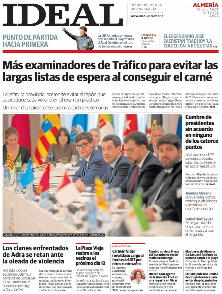 Portada de Ideal Almeria (España)