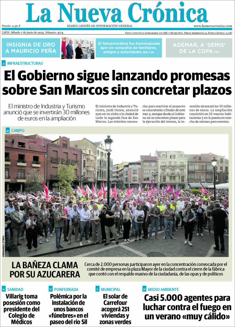 Portada de La Nueva Crónica (España)