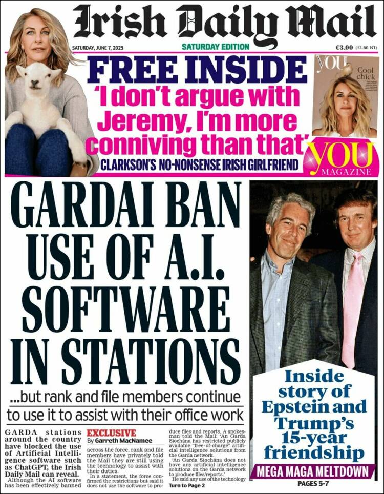 Portada de Irish Daily Mail (Irlanda)