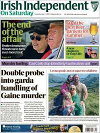 Portada de Irish Independent (Ireland)