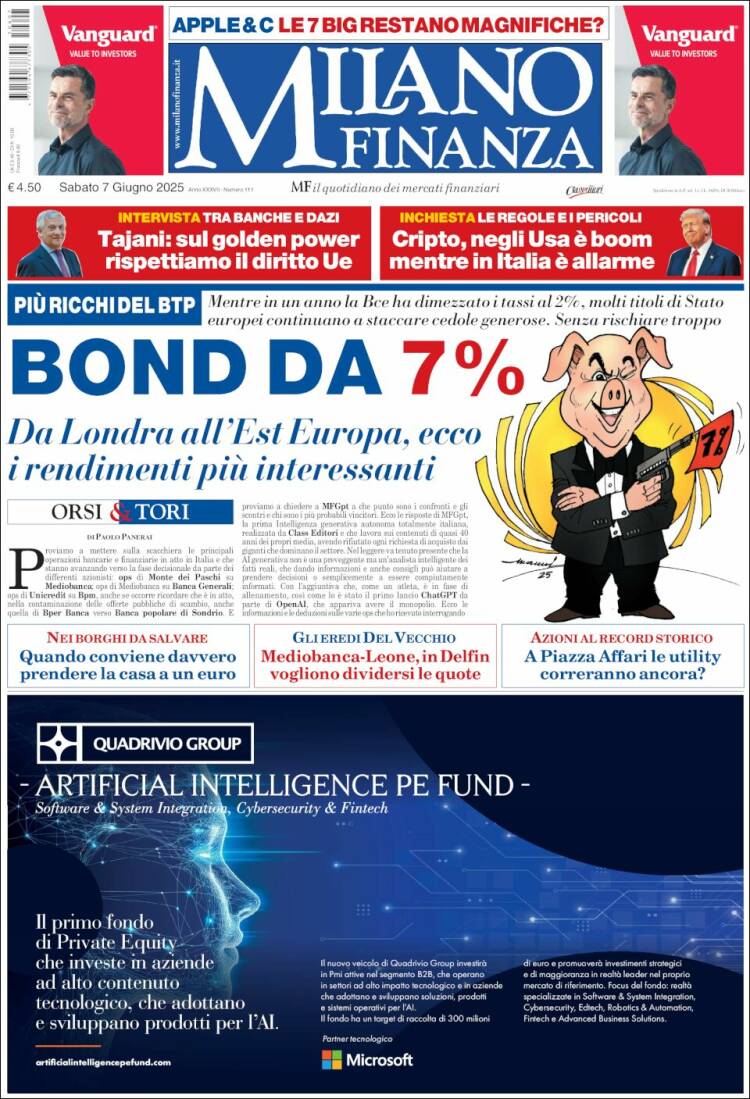 Portada de Milano Finanza (Italy)