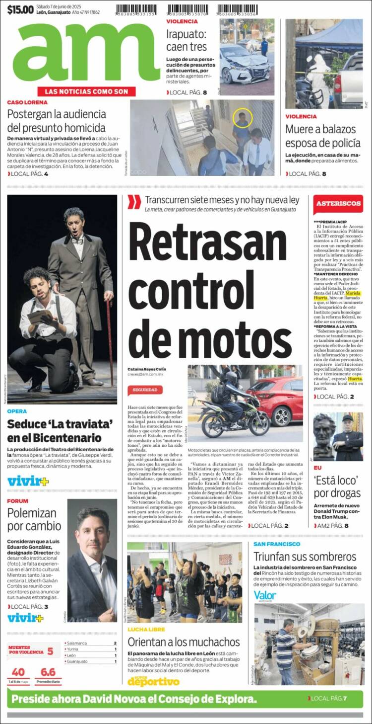Portada de Al Día A.M. (México)