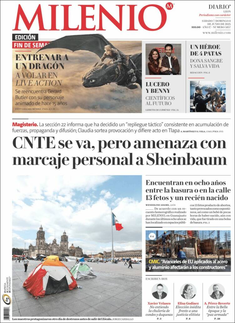 Portada de Milenio de León (México)