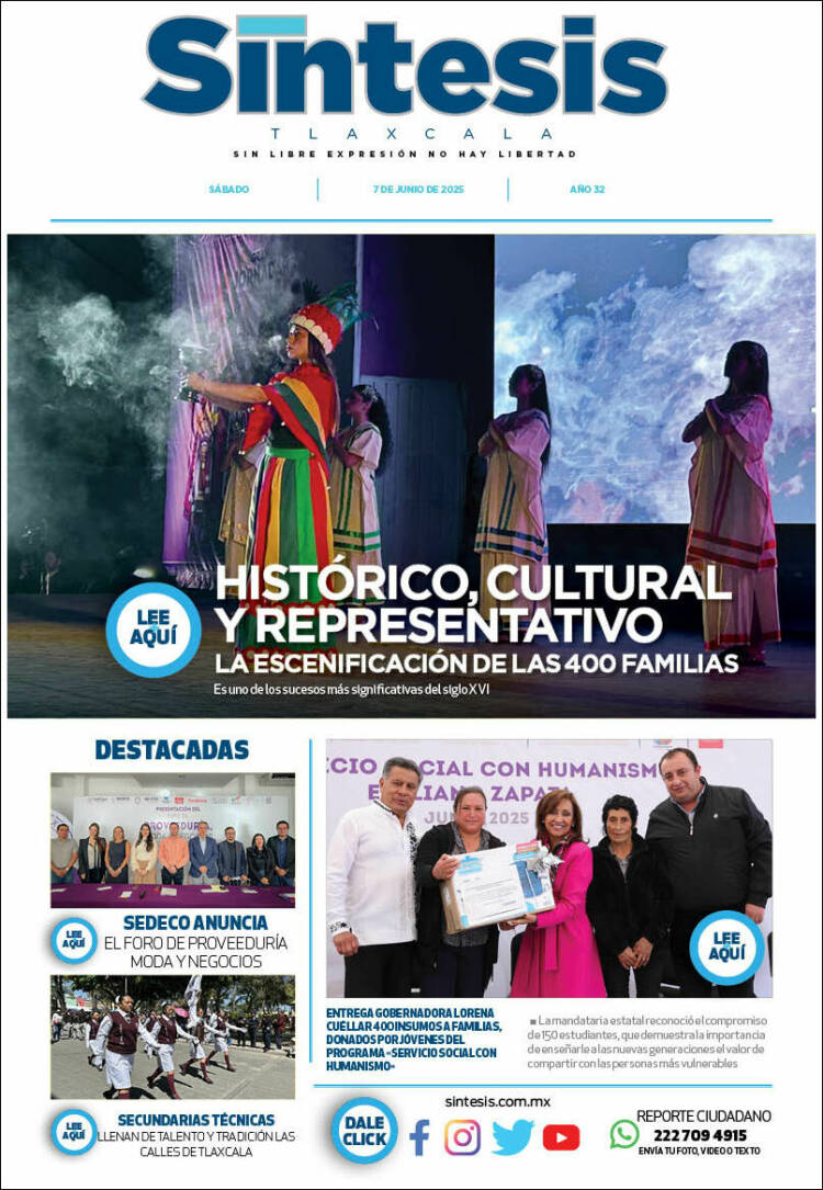 Portada de Síntesis de Tlaxcala (México)