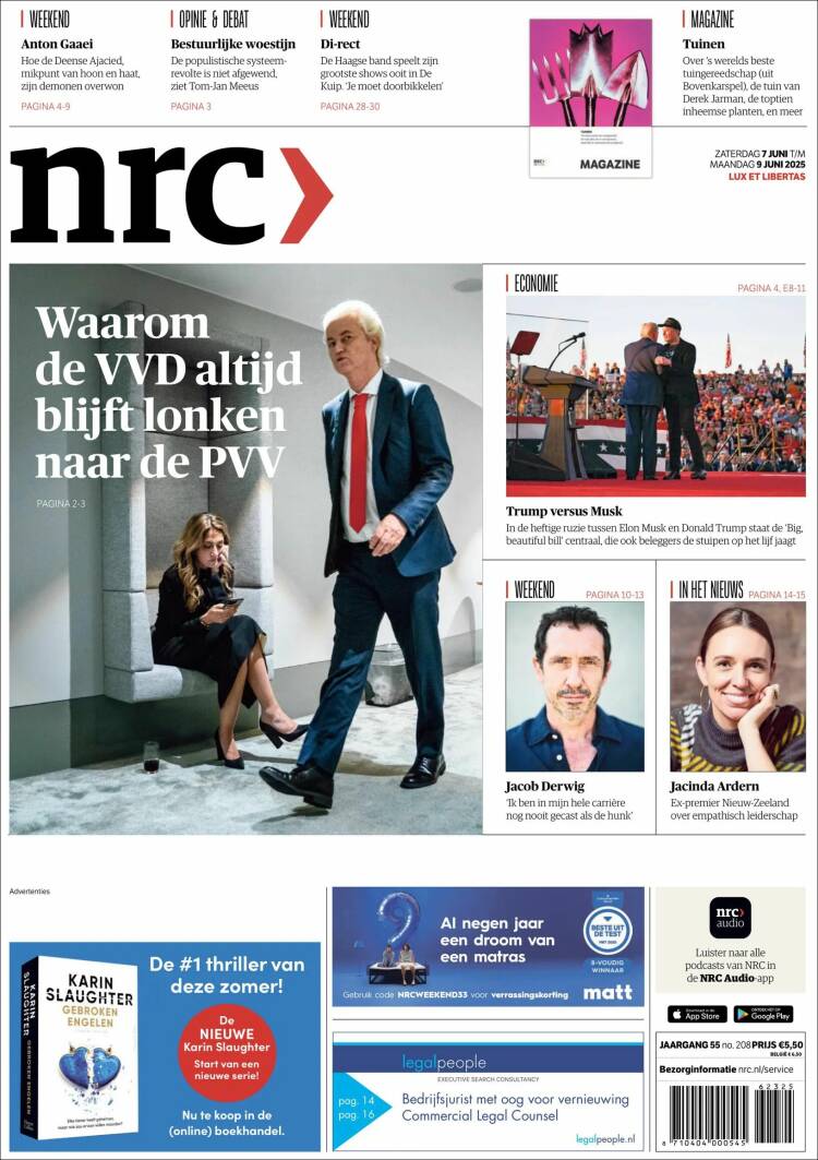 Portada de NRC Handelsblad (Netherlands)