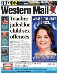 Portada de Western Mail (Reino Unido)