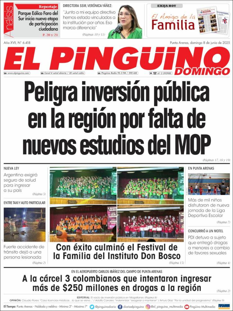Portada de El Pingüino (Chile)