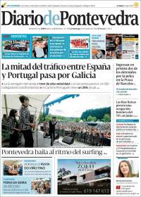 Portada de Diario de Pontevedra (Espagne)
